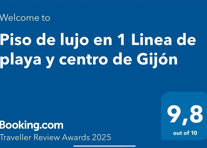Piso De Lujo En 1 Linea De Playa Y Centro De Gijon